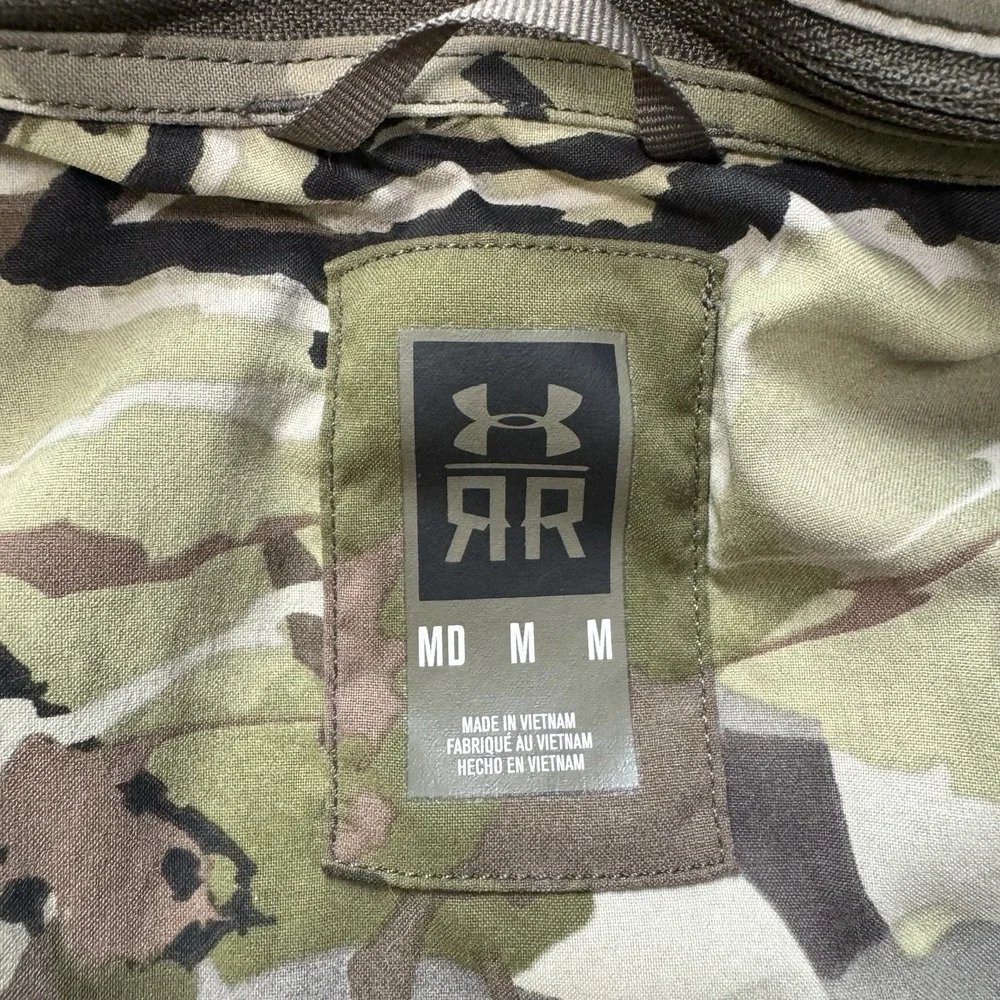 Under Armour Ridge Reaper 23 2-in-1 Jacket Medium Camo Hunting Removable Sleeves - Picture 5 of 15